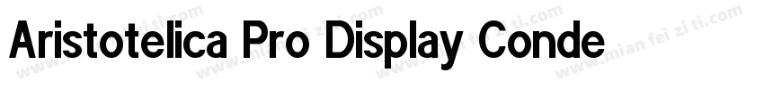 Aristotelica Pro Display Condensed字体转换
